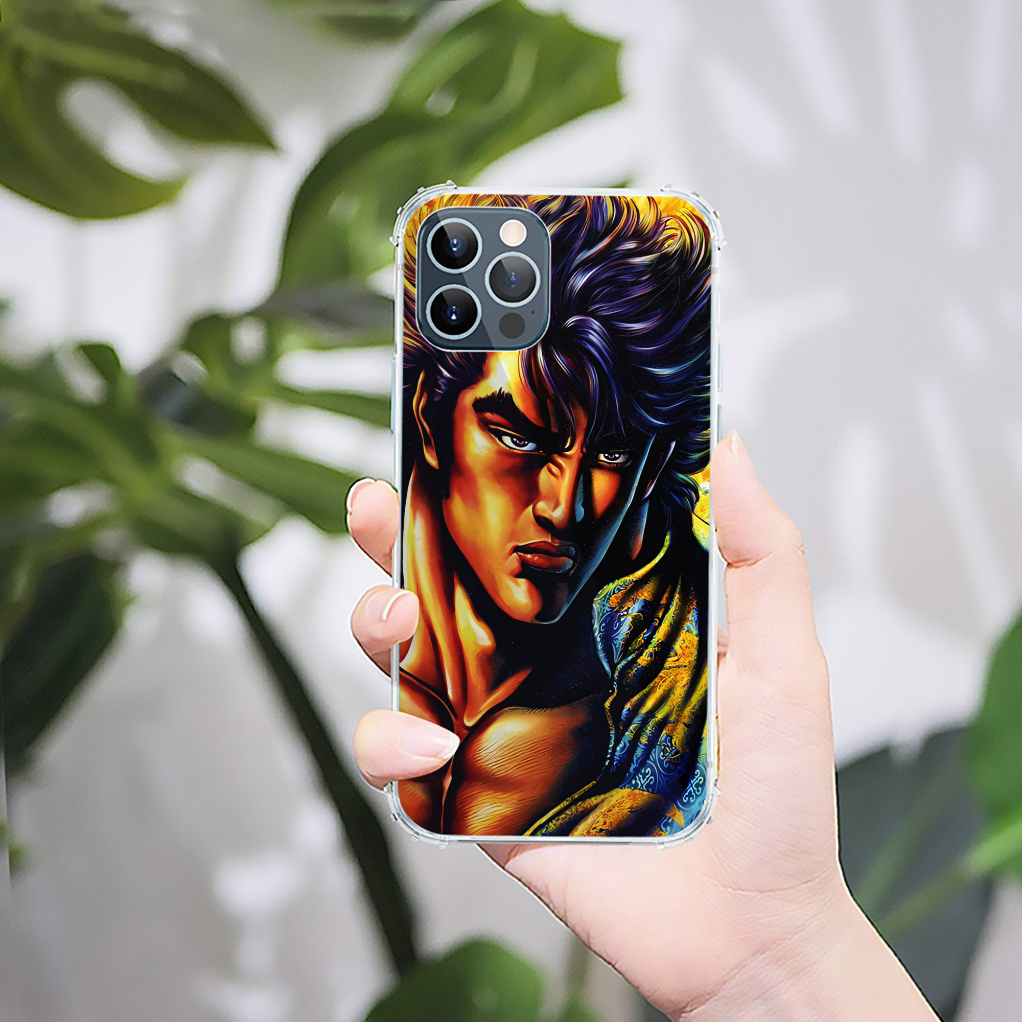 （画像用） 北斗の拳 Fist of the North Star 【iPhone 12シリーズ対応】透明スマホケース（クリアソフトケース）